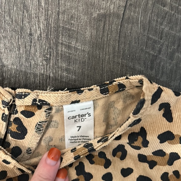 Carter’s Girl’s Size 7 Leopard Dress - Picture 2 of 3